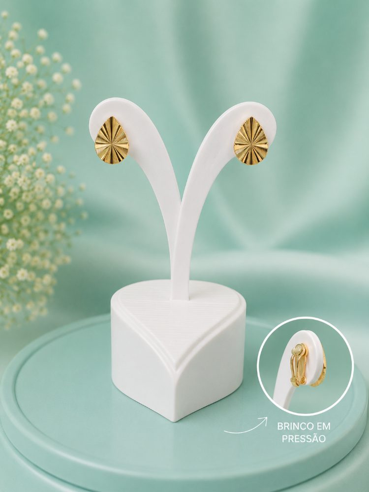 Brinco Argola Gota Frisos
